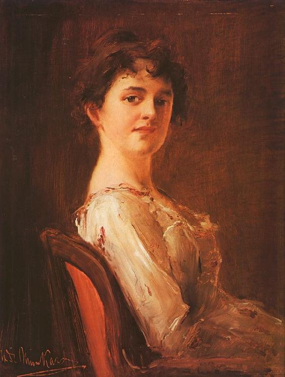 Mihaly Munkacsy Portrait of a Woman Sweden oil painting art